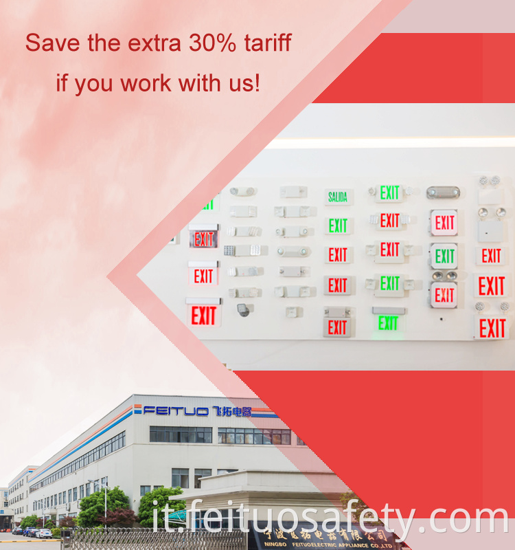 Lampada di emergenza ricaricabile ricaricabile di alta qualità e pratica a LED